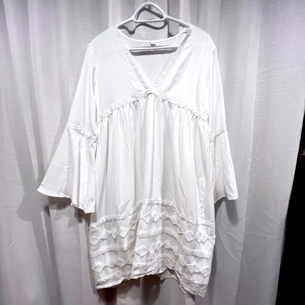 White baby doll dress